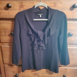 Cable & Gauge Black Dressy Top.  Size S